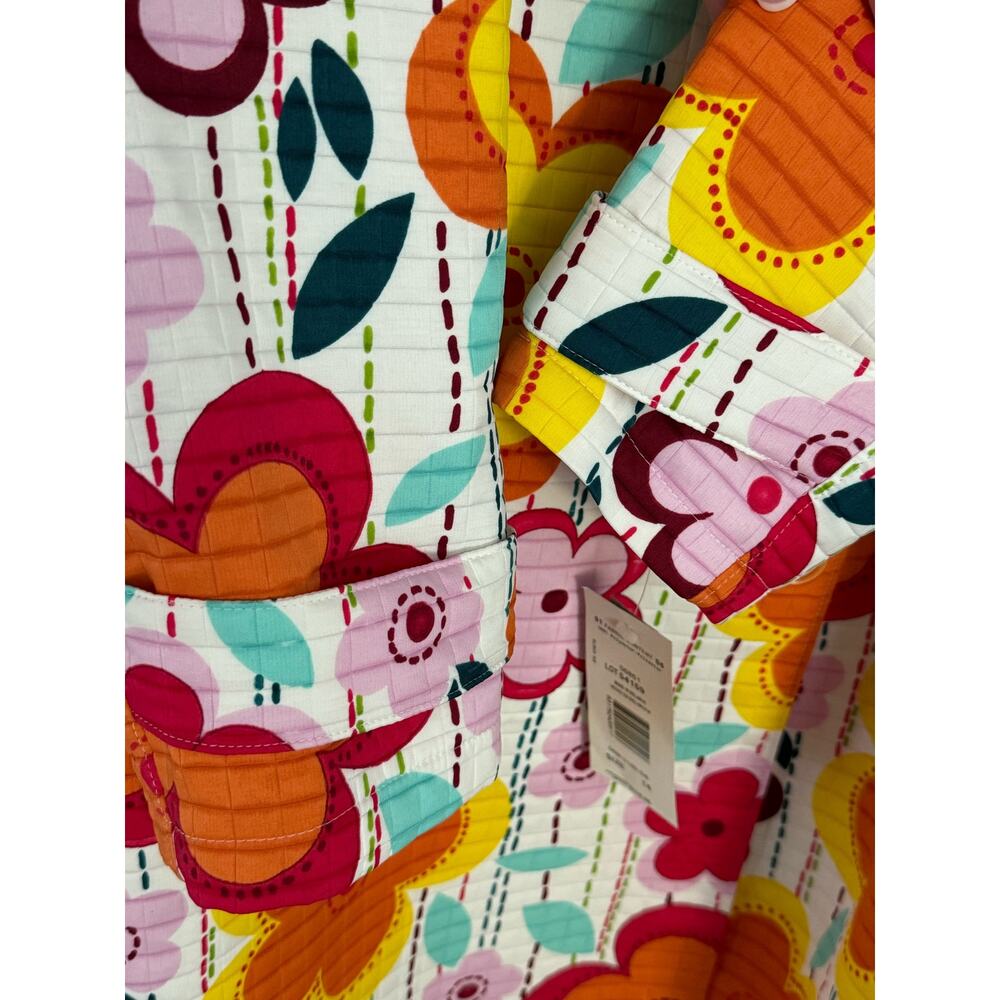 NWT Y2K Harvé Benard Floral Raincoat Size 14 – Retro Mod Flower Print vintage - Picture 8 of 16